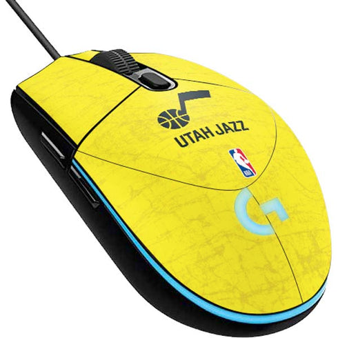 NBA Utah Jazz Yellow Texture G203 Prodigy RGB Wired Gaming Mouse Skin
